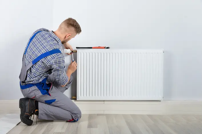 Pose et remplacement d'un radiateur de chauffage central