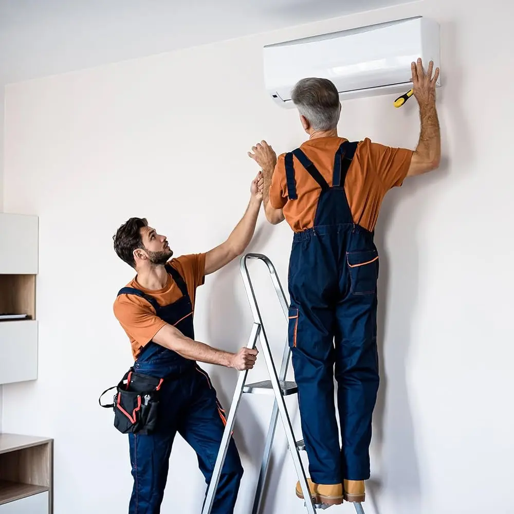 Pose d'une unité intérieure de climatisation murale